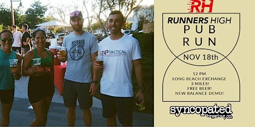 Runners High Pub Run with Syncopated Brewing | RUNNERS HIGH - LBX