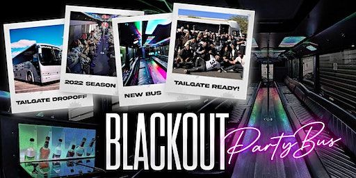 BLACKOUT Party Bus - Game Day Experience | Bar Code Burgers