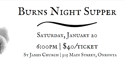 Burns Night Dinner 2024 | St James Church