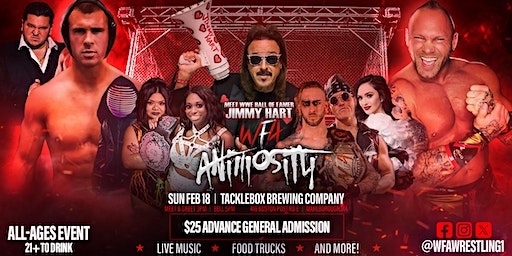 WFA PRO WRESTLING - MEET WWE HALL OF FAMER, JIMMY HART IN MARLBORO! | Tackle Box Brewing Company