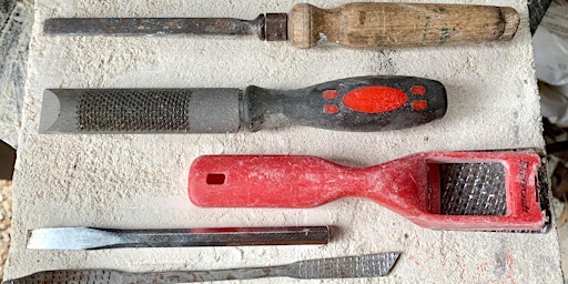 Introduction to hand tools for stone carving - Creative Pursuits Festival | Crystal Lake Park