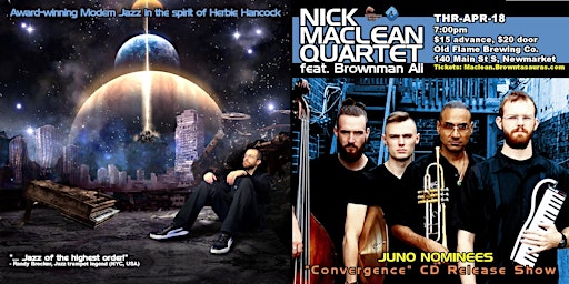 NICK MACLEAN QUARTET feat. BROWNMAN ALI -- JUNO nominated modern-jazz | 140 Main St S