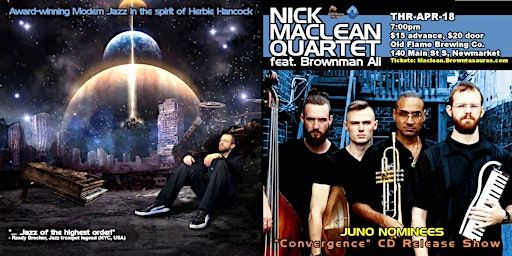 NICK MACLEAN QUARTET feat. BROWNMAN ALI -- JUNO nominated modern-jazz | 140 Main St S