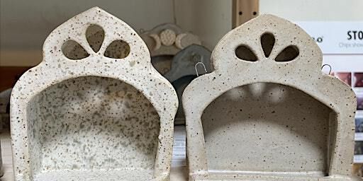 Make Your Own Clay Altar or Incense Holder | Our home studio at ATX Kiln Club HQ