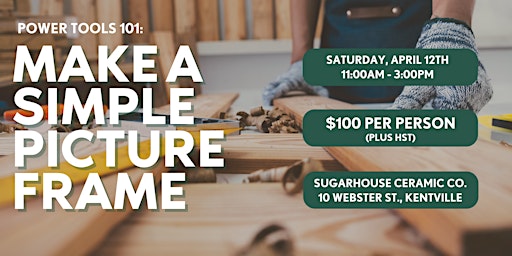 Power Tools 101: Make a  Simple Picture Frame | Sugarhouse Ceramic Co.'s Studio