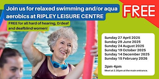 FREE swimming and/or aqua aerobics sessions | Ripley Leisure Centre