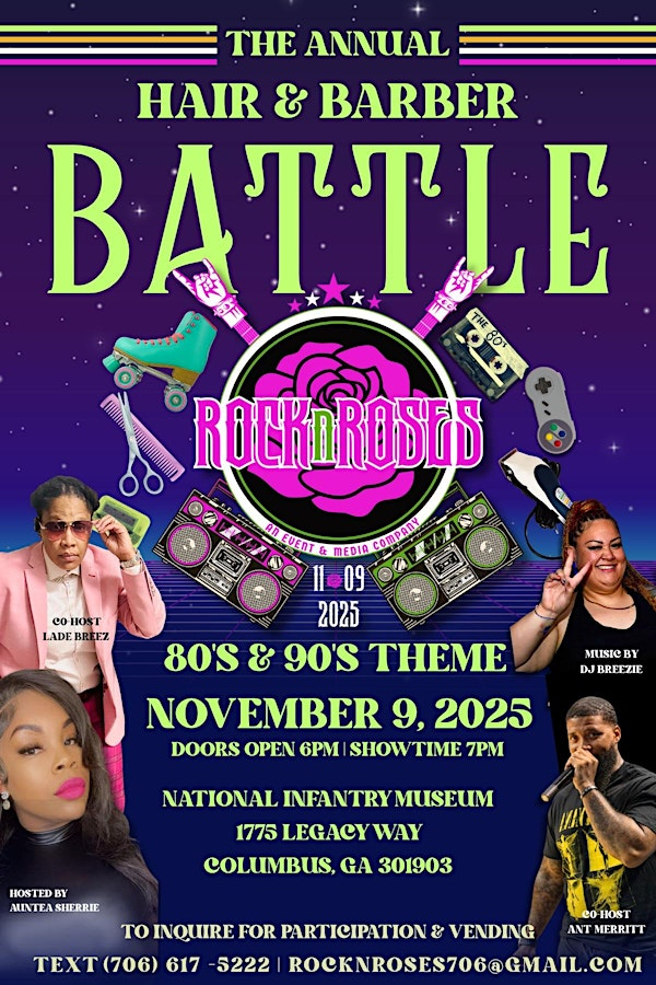 Rock N Roses Hair & Barber Battle | The National Infantry Museum