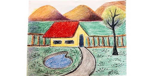 Country Landscape  Kids Pencil Drawing Class | Expressive Brush Art Studio