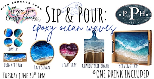 Sip & Pour Epoxy Ocean Waves @ Plymouth Public House | Plymouth Public House