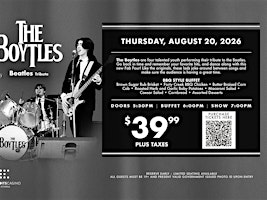 Dinner and A Show: The Boytles - Beatles Tribute Act | 1708 Island Hwy