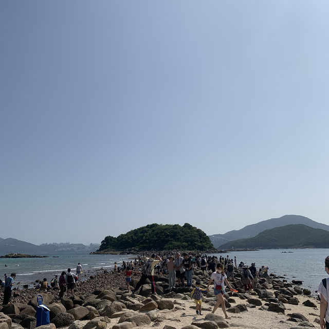 連島沙洲海中央的天使之路