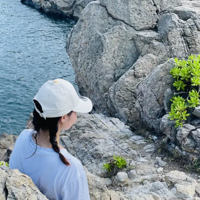 坐船出發香港東龍島