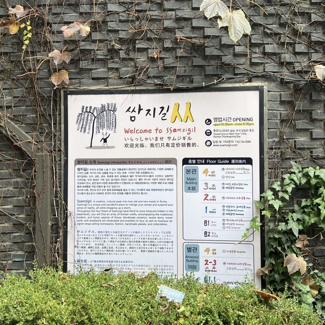 韓国/ソウル【仁寺洞】仁寺洞の観光地サムジギル✨