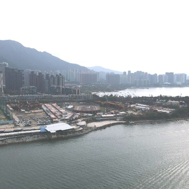 航拍船灣淡水湖