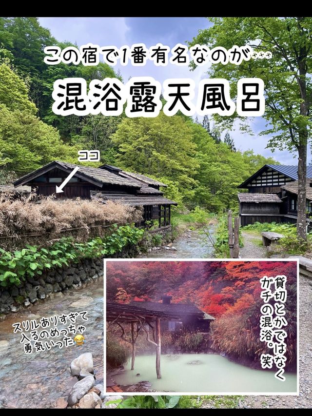 【秋田】湯めぐり放題の秘境宿♨️鶴の湯
