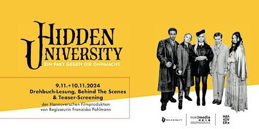Hidden University - Teaser und Drehbuchlesung | Neues Rathaus
