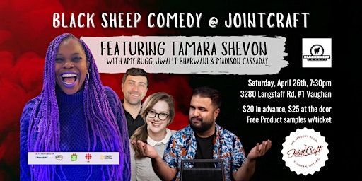Black Sheep Comedy @ JointCraft Featuring TAMARA SHEVON | JointCraft