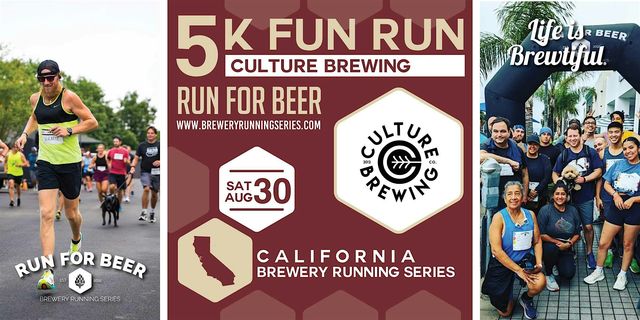 5k Beer Run x Culture Brewing | 2025 CA Brewery Running Series | Culture Brewing Co Manhattan Beach