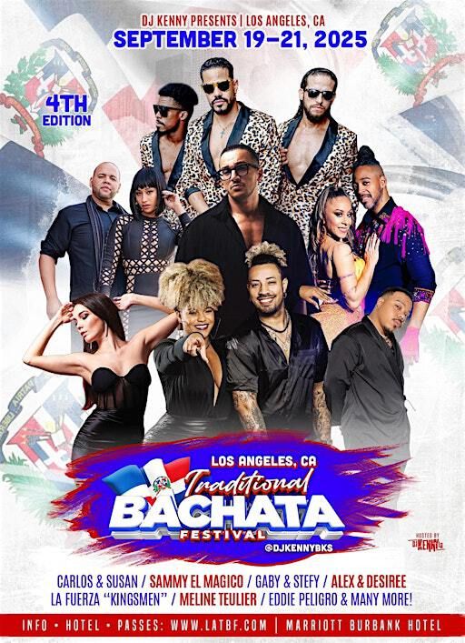 Los Angeles Traditional Bachata Festival - September 19-21, 2025 | Los Angeles Marriott Burbank Airport