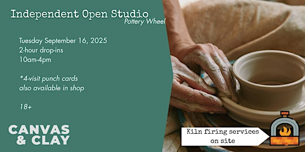 Pottery Wheel Open Studio | 106 Simpson St
