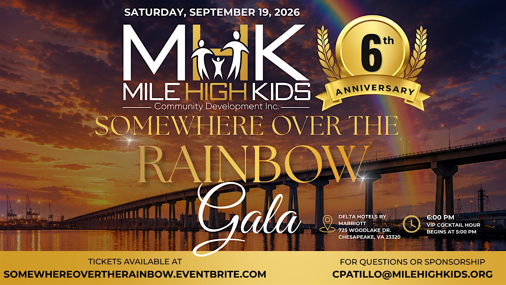 6th Annual Somewhere Over The Rainbow Gala | Delta Hotels Chesapeake Norfolk