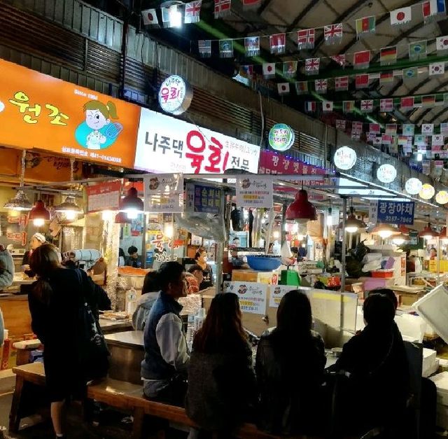 【ソウル】ユッケ&レバー😋が食べたいときの😆「広蔵市場」