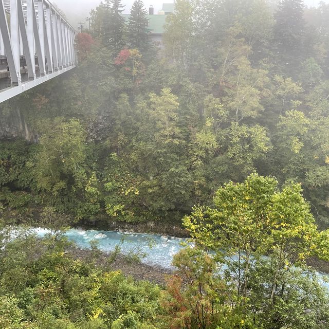 北海道　美瑛町　白ひげの滝
