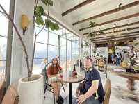 Cafe with stunning view of Mount Batur