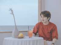 คาเฟ่ Outdoor ริมทะเลชะอำ Feel เกาหลี