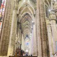 INTERIOR OF THE MASSIVE DUOMO