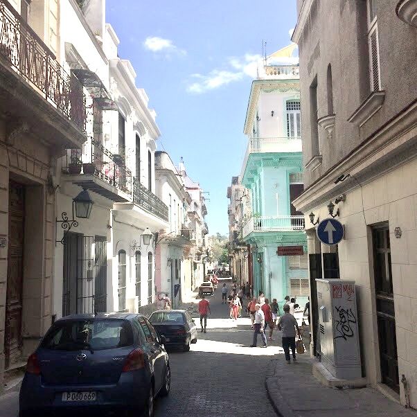 Admiring the architecture in Havana 