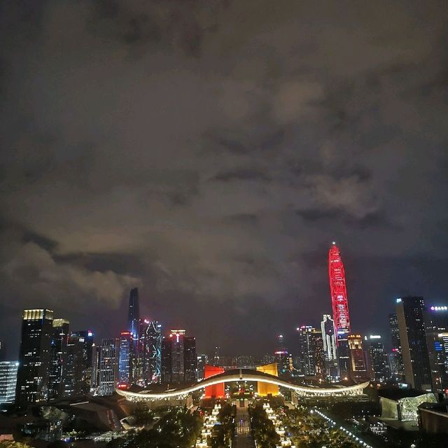 Shenzhen skyline from Lianhua mountaintop