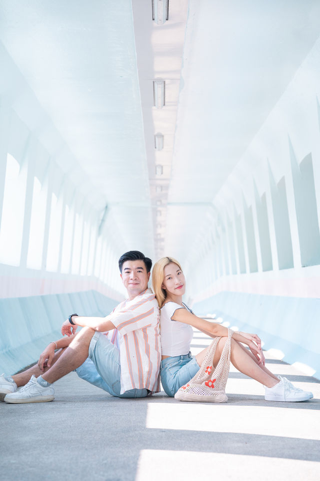 📍香港粉色系特色天橋 - 志明橋