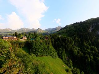 Swiss Alpine village Stoos