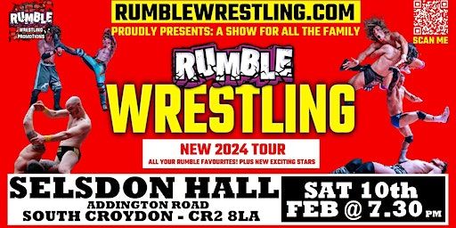 Rumble Wrestling comes to Croydon - KIDS FOR A FIVER - Limited Offer | The Selsdon Hall