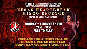 Vegas Heartbreak Bingo Revenge @ Hanovers Pflugerville | Hanovers Draught Haus
