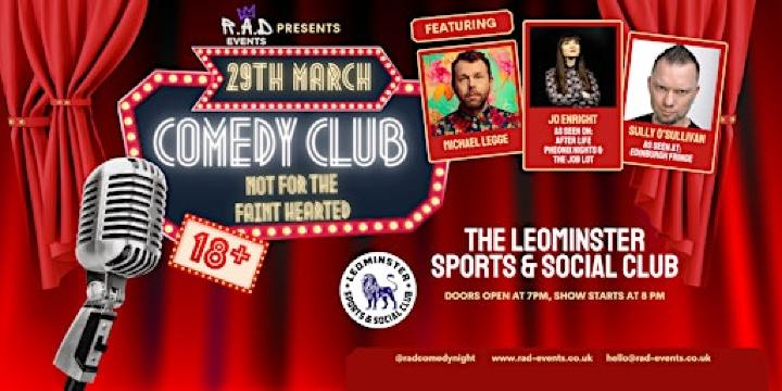 Comedy Night | Leominster Sports and Social Club Ltd.