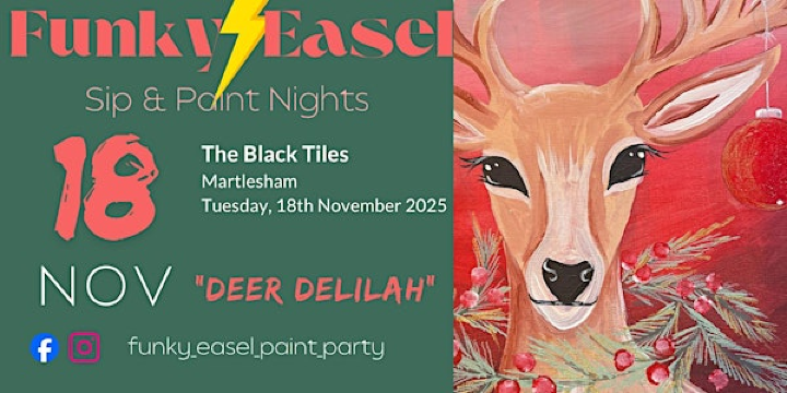 Sip & Paint Night at The Black Tiles, Martlesham | Blacktiles Lane