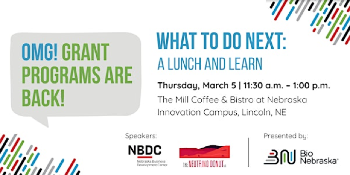 Lunch and Learn: OMG! Grant Programs Are Back! What To Do Next | The Mill Coffee & Bistro