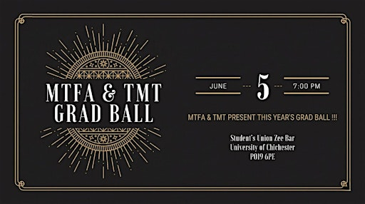 TMT & MTFA Grad Ball | University of Chichester