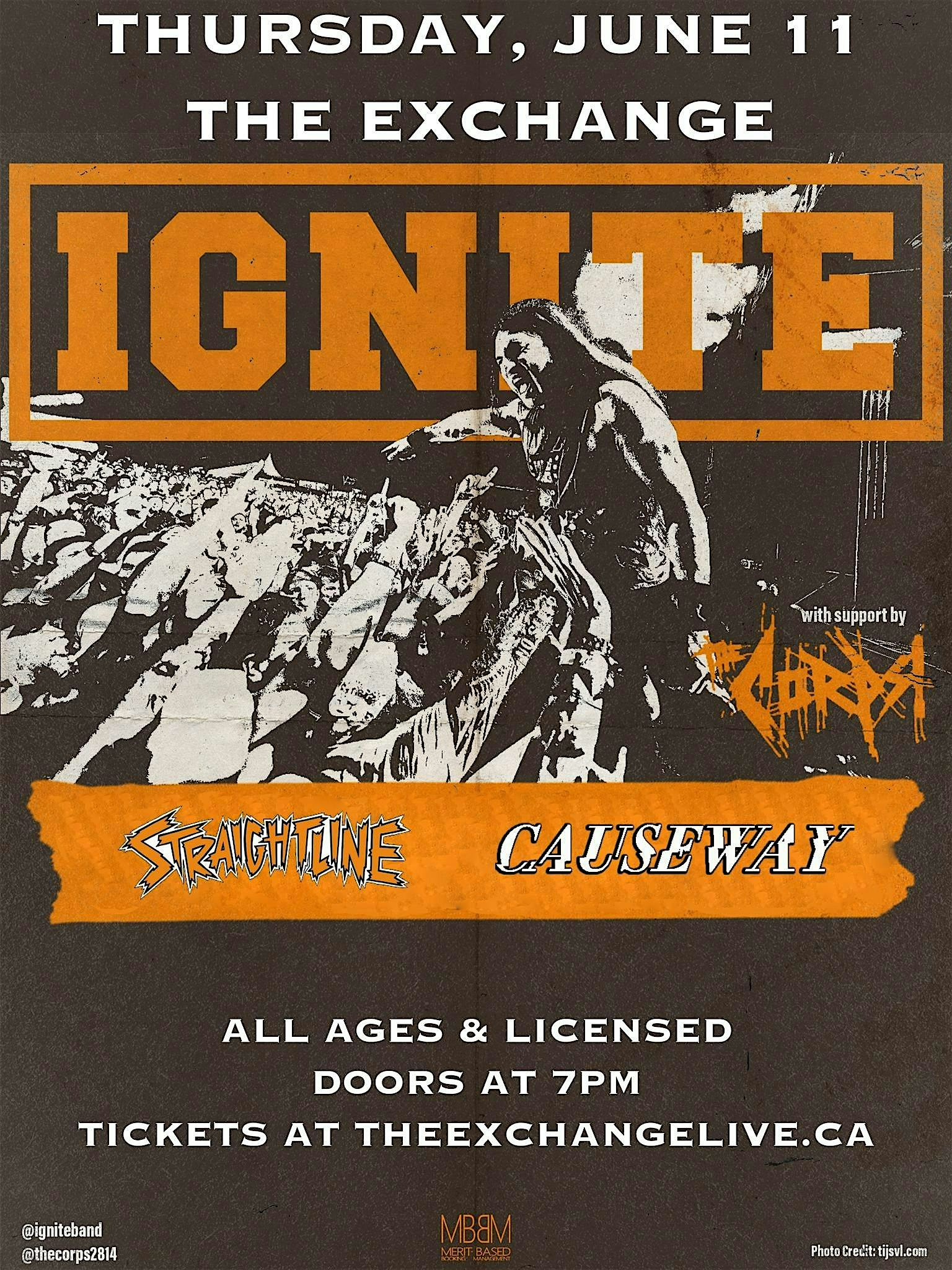 Ignite, The Corps, Straightline, Causeway - June 11 | The Exchange