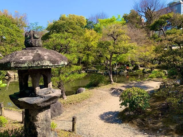 京都　京都散策旅　渉成園の庭園と桜のコラボに感動❗️