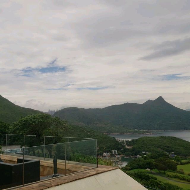 突然雨停，山海碧黛，美不勝收！