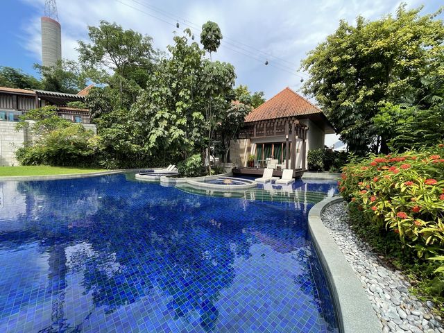 Deep blue pools