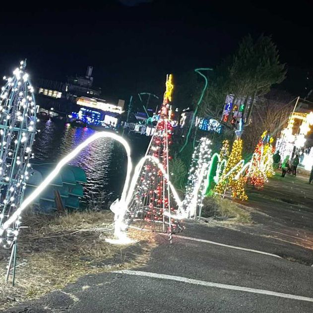 幻想的なイルミネーション〜榛名湖〜