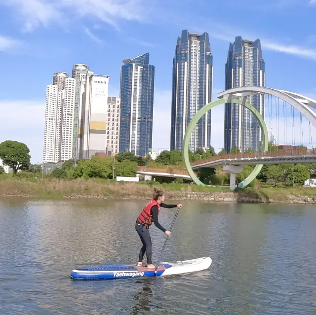 태화강에서 패들보드🏄‍♀️