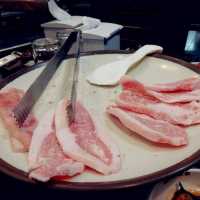 Bbq Black Pork Street in Jeju Island