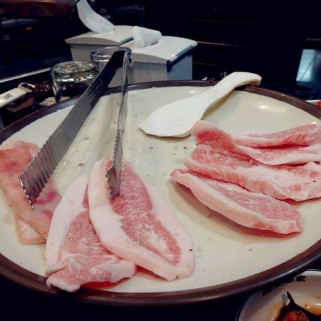 Bbq Black Pork Street in Jeju Island
