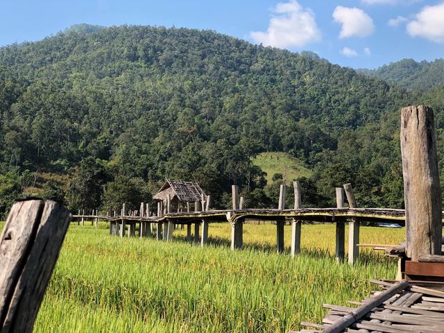 สะพานบุญโขกู้สุ่ย หมู่บ้านแพมบก ปาย