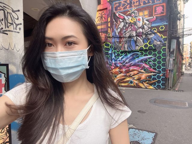 西門町特色街景：美國街，充滿特色塗鴉造景